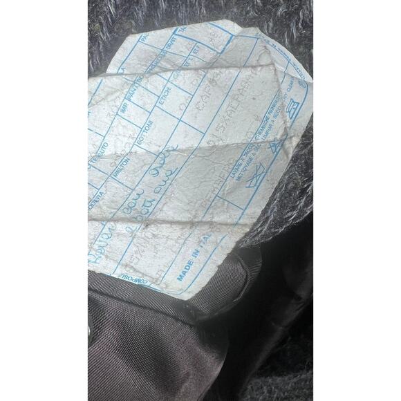 VTG Neiman Marcus Coat Mens Size 48 Wool Herringbone Italian Made Overcoat 90s - Picture 11 of 15